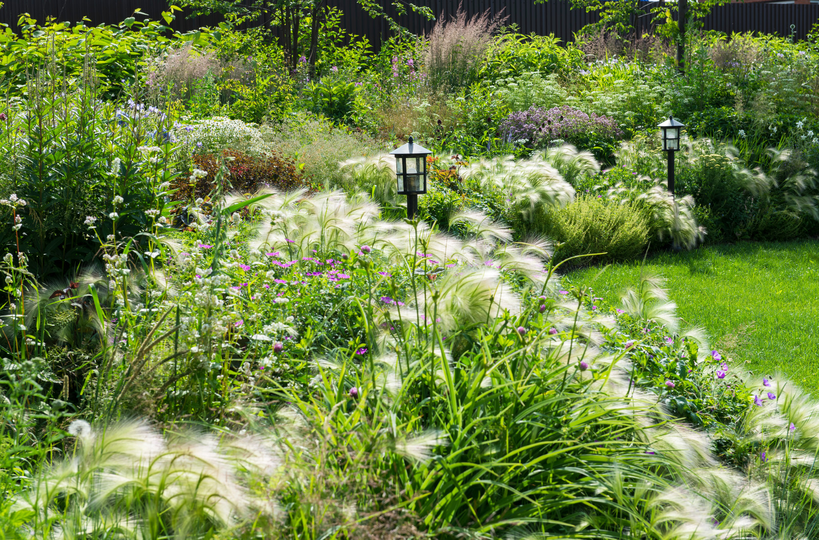 Большой сад в пригороде
