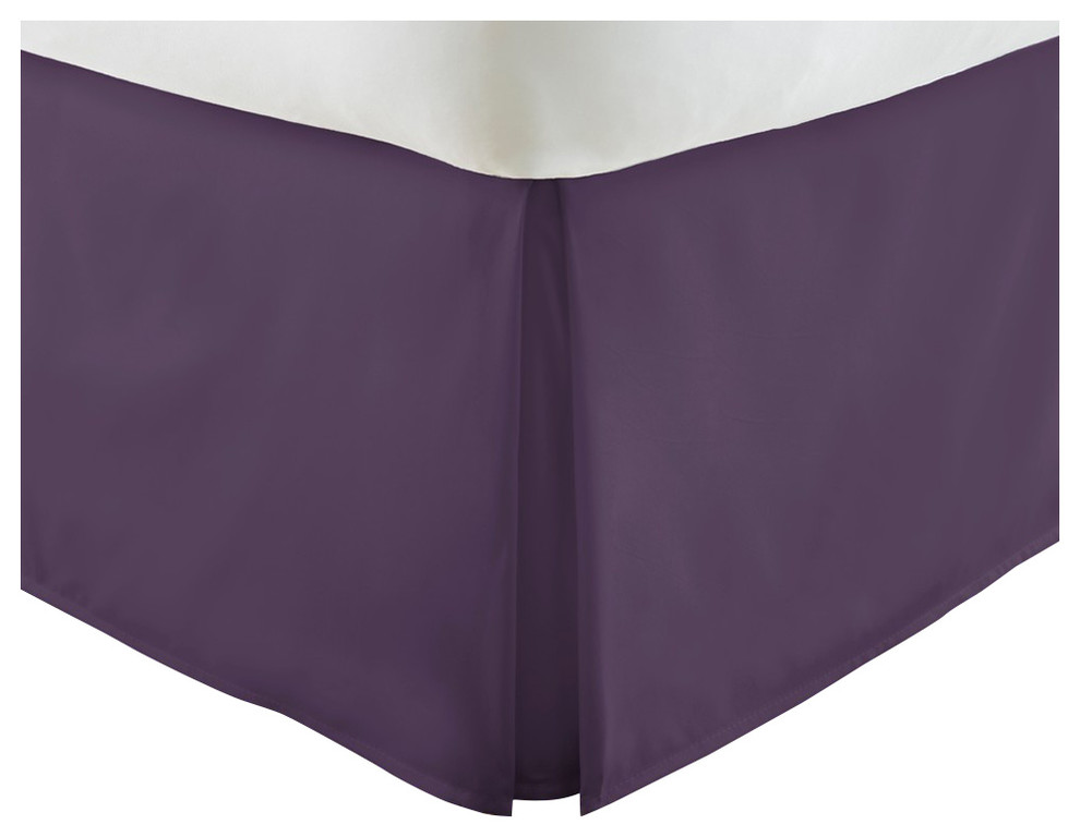 Home Collection UltraSoft Luxury Bed Skirt Dust Ruffle Contemporary