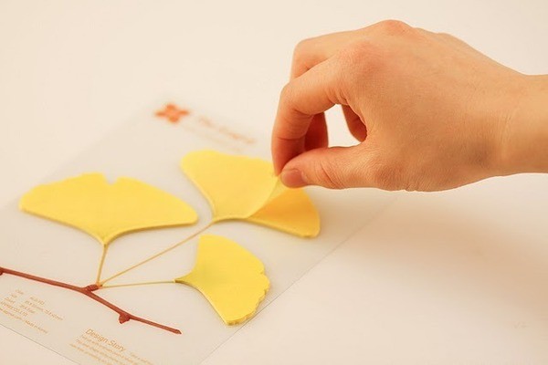 Leaf Stickie Notes: Ginkgo