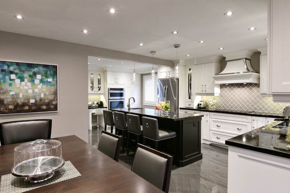 Inspiration for a transitional kitchen remodel in Toronto