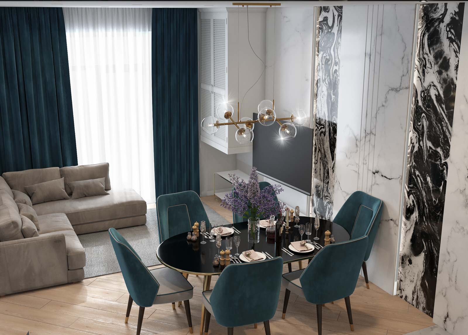 Дизайн проект 3-х этажного таунхауса