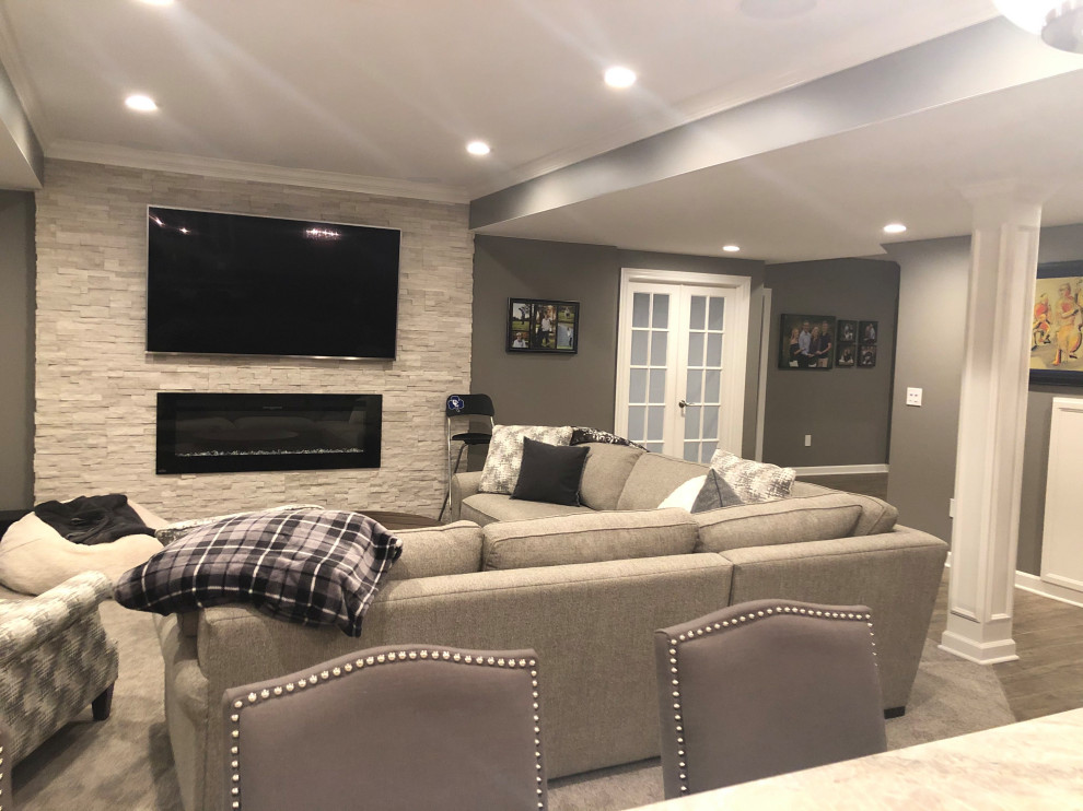 Finished Basements - Novi - Basement - Detroit - by Majestic Home ...
