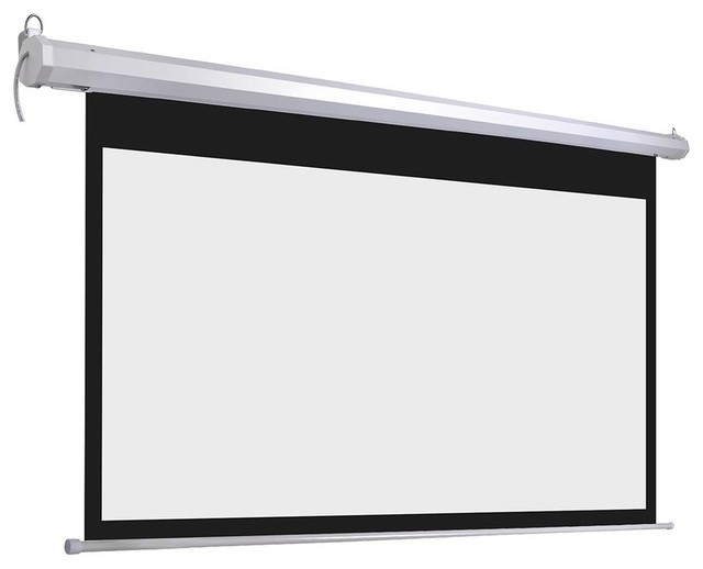 92" Diagonal 16:9 Home Motorized Projector Screen, Remote Control 80"x