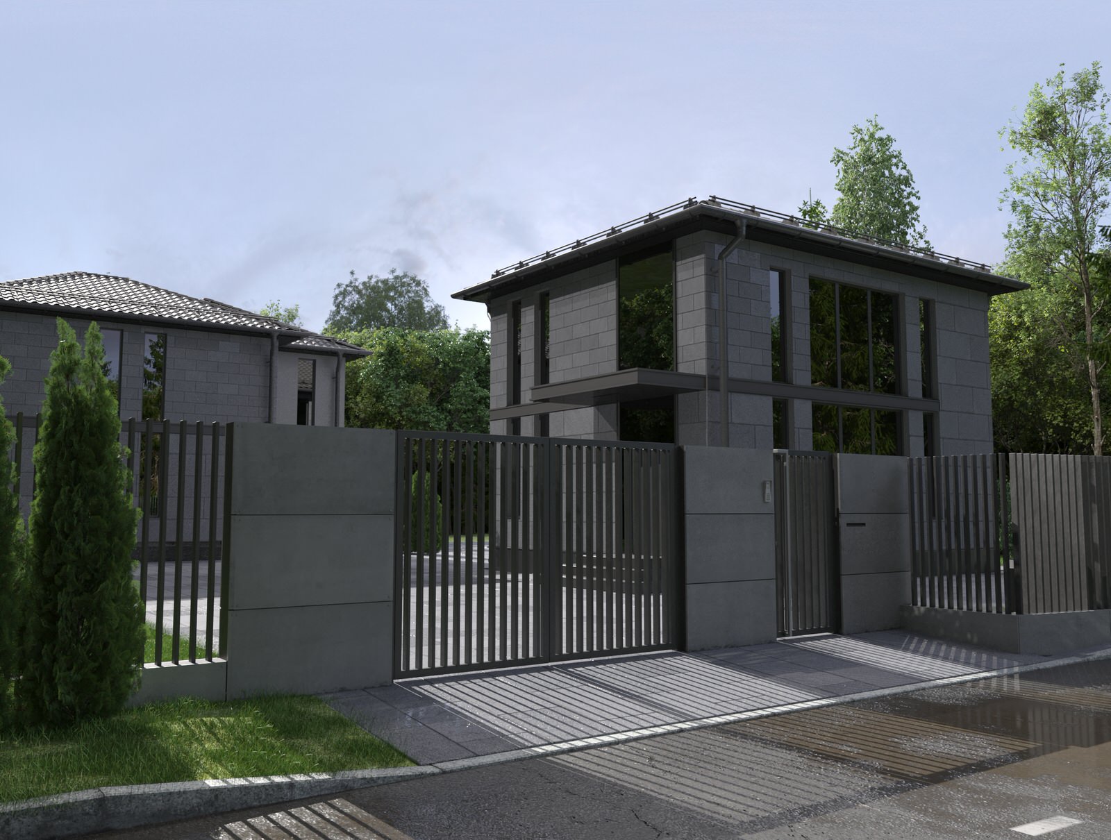 визуализация экстерьера