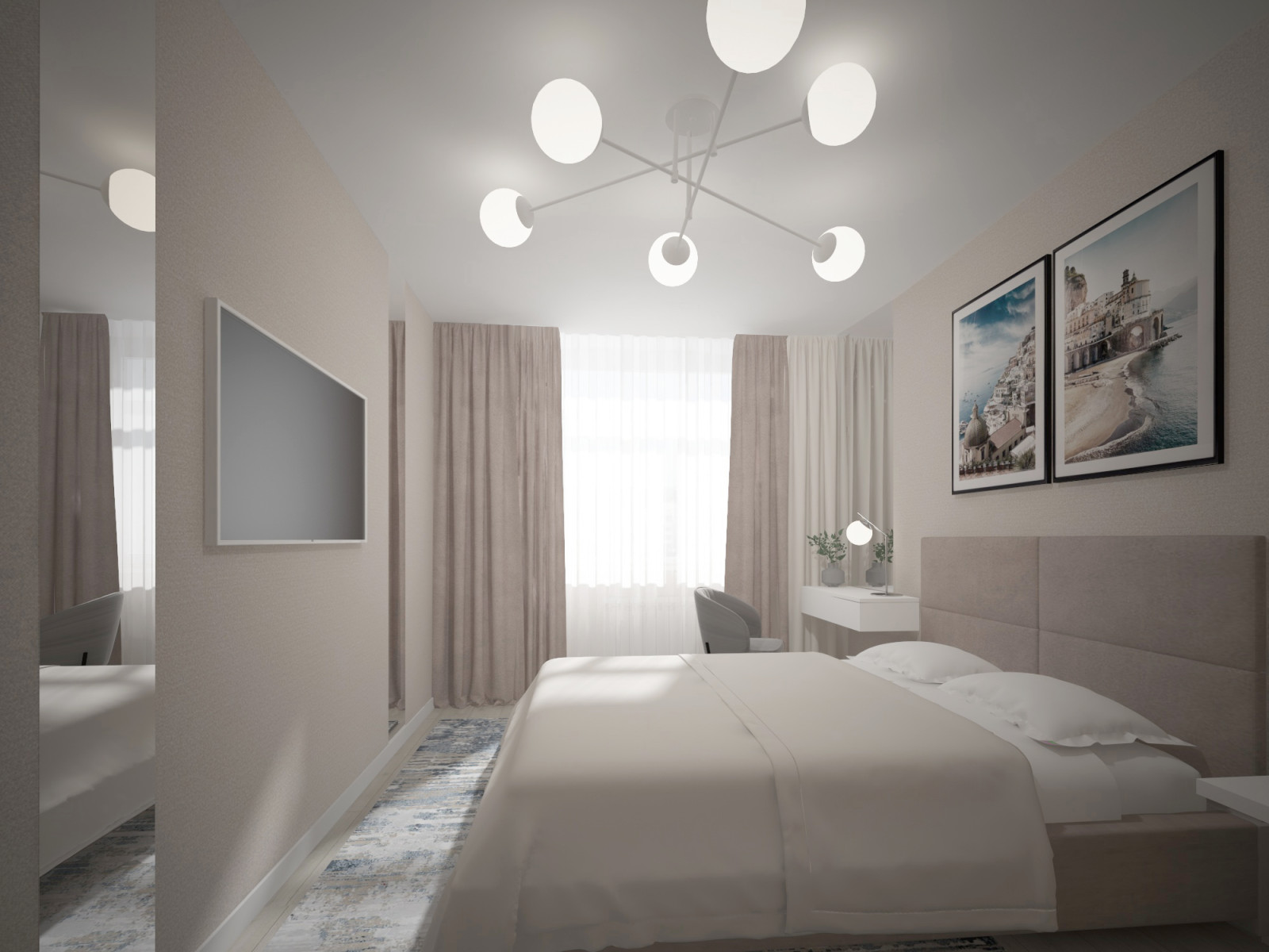 Современная квартира под сдачу в аренду.