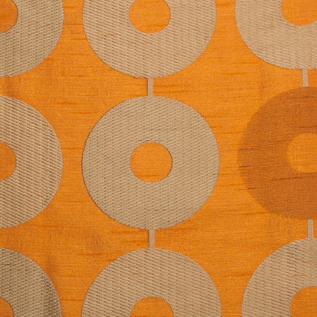 Taupe/Orange Monte Carlo Duvet Cover Set