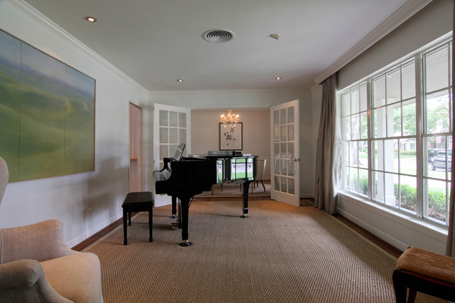 Modern Family Room Houston piano room modern-family-room