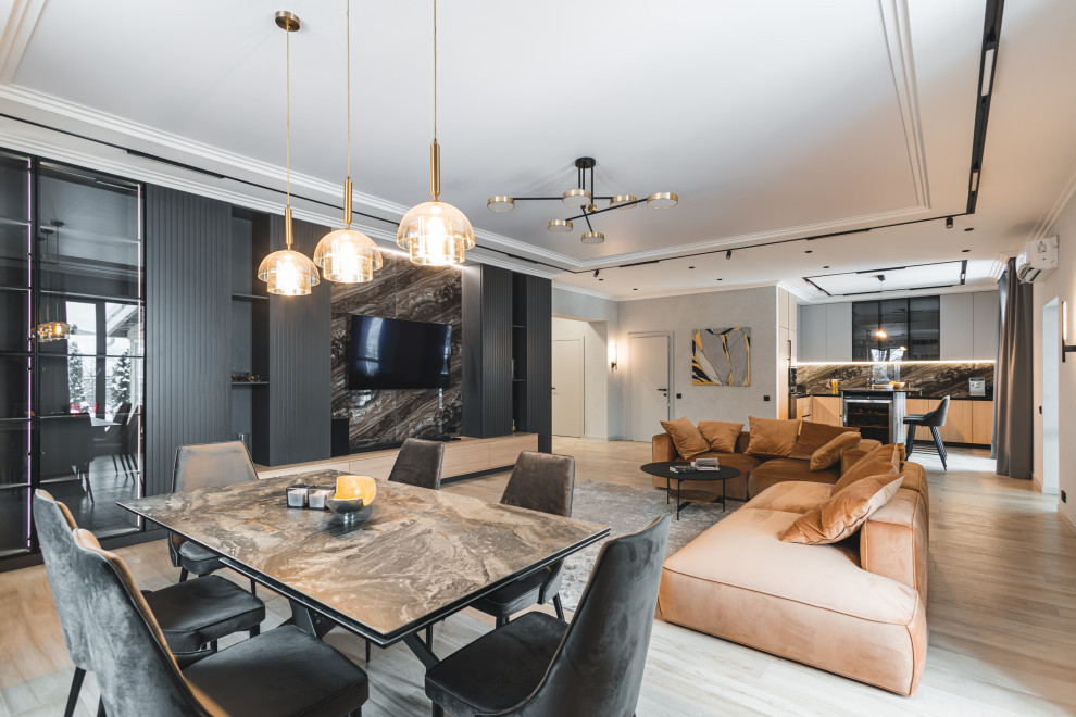 Реализованный интерьер частного дома площадью 300 кв.м.