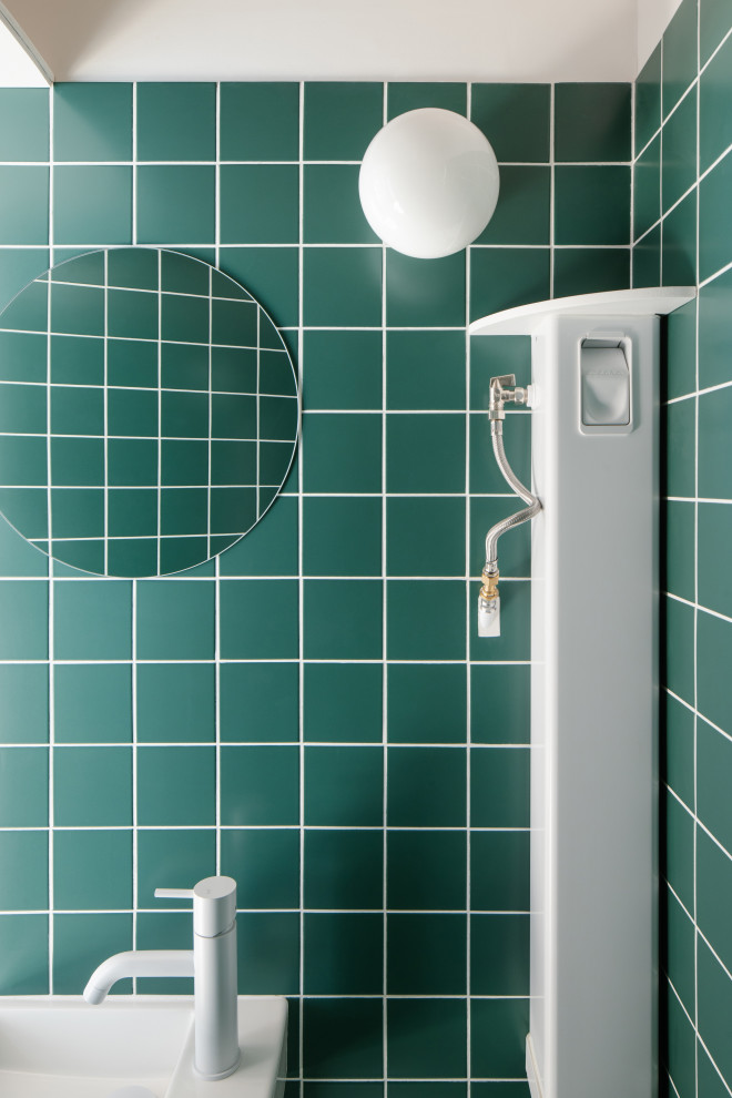 Idées déco pour un WC et toilettes contemporain.