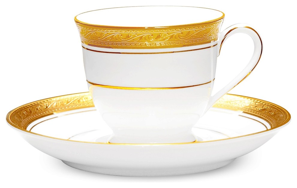 Noritake Crestwood Gold After Dinner Cup and Saucers Set ...