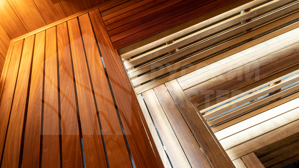 Обзор парной из экзотической и редкой древесины Фраке