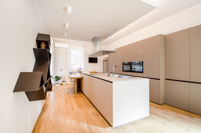 Interior Design - cucina in vetro moderne-koekken