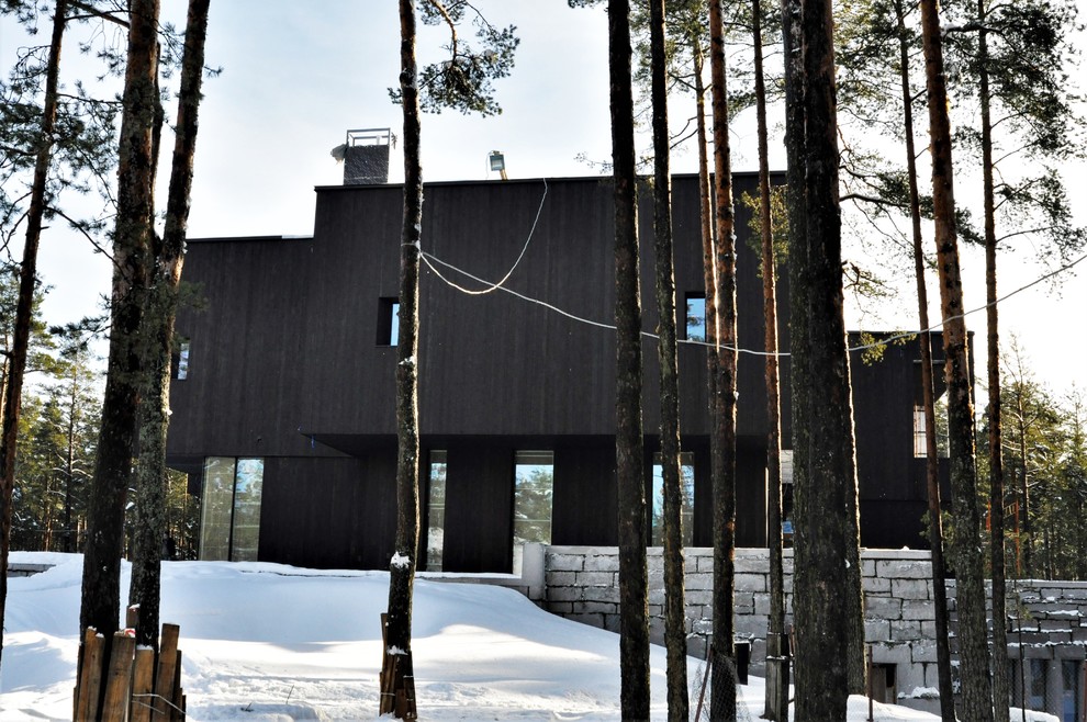 Shou Sugi Ban. Фасадная обожженная доска от Suntan WOOD.