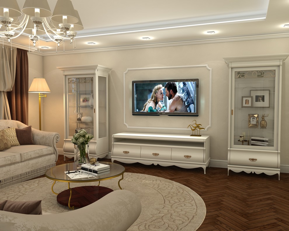 Дизайн гостиной в таунхаусе