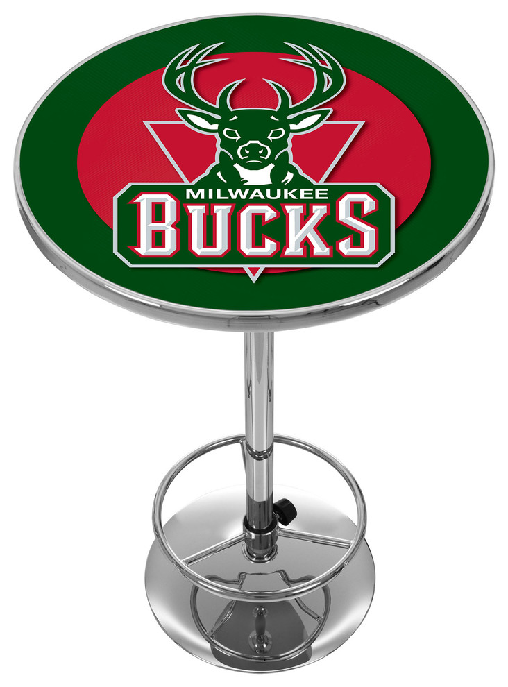 Bar Table - Milwaukee Bucks Logo Bar Height Table