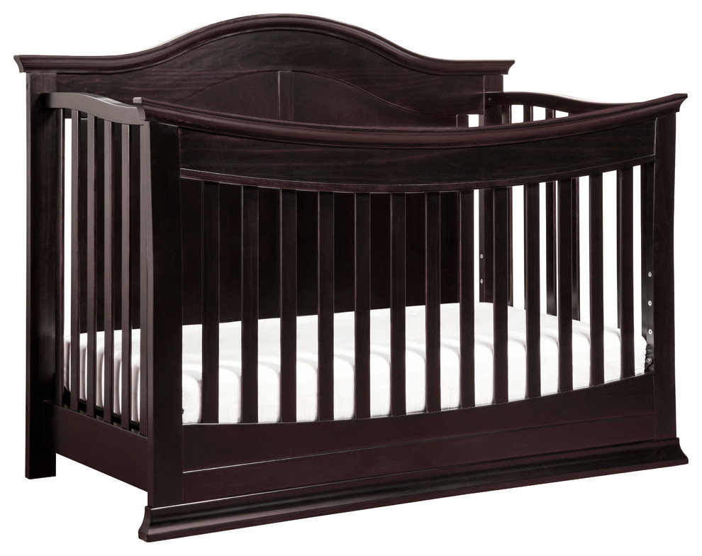 Meadow 4In1 Convertible Crib With Toddler Bed Conversion Kit, Dark