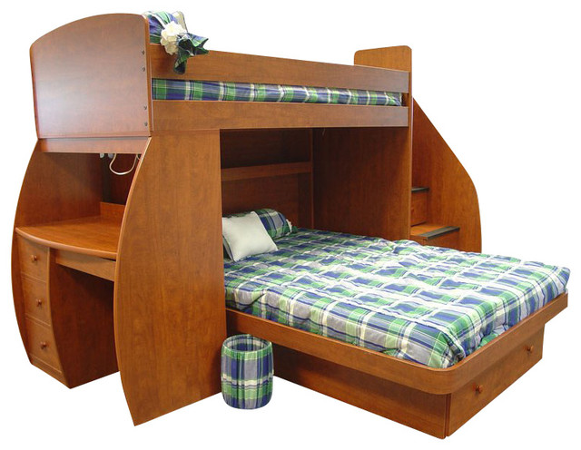 Berg Furniture Sierra Space Saver Twin Over Full Bunk Bed With Desk Berg Furniture Sierra Space Saver Twin Over Full Bunk Bed With Desk And Stairs