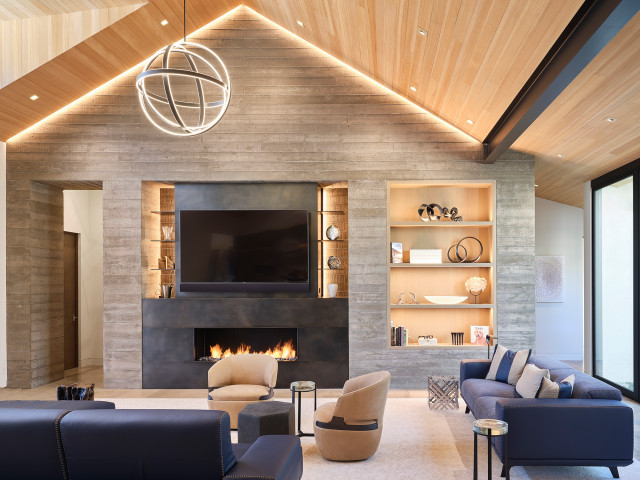 Napa Residence contemporary-vardagsrum
