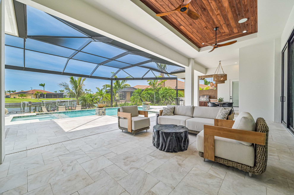 Tundra Homes La Palma Estate Model Home 2023 Contemporary Patio