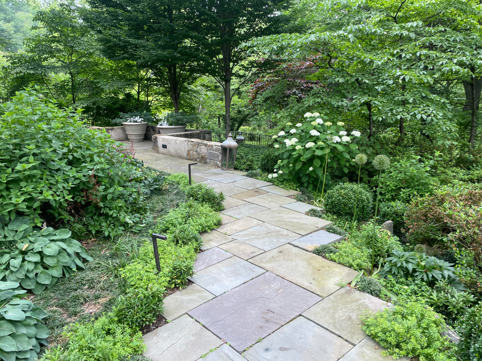 Inviting flagstone walkway
