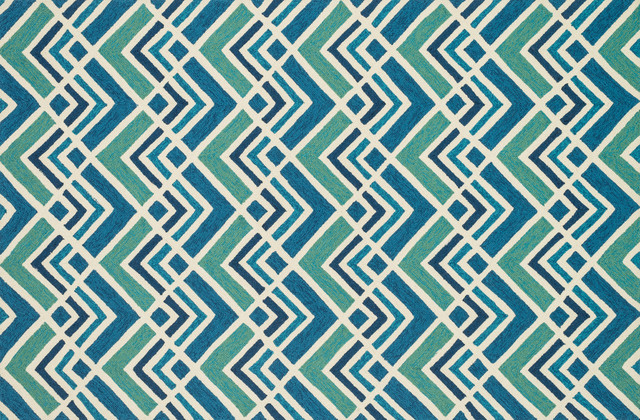 Hand Hooked Venice Beach Indoor/Outdoor Rug VENIVB-22SUBB, 2'-3