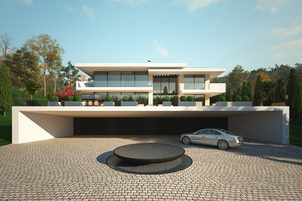 Проект современной виллы в Сибири