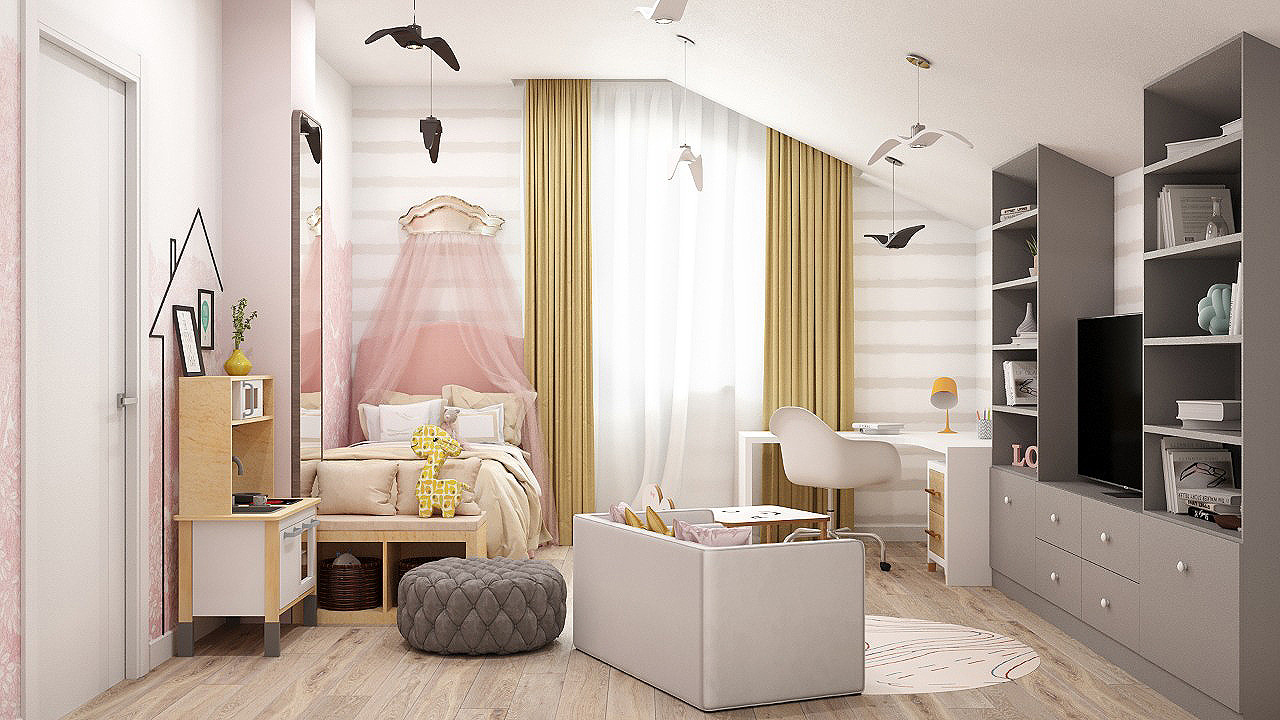 Семейные ценности. Детская девочки.