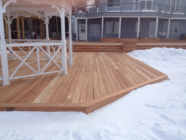Fijian Genuine Mahogany Deck - Collingwood Ontario terrace