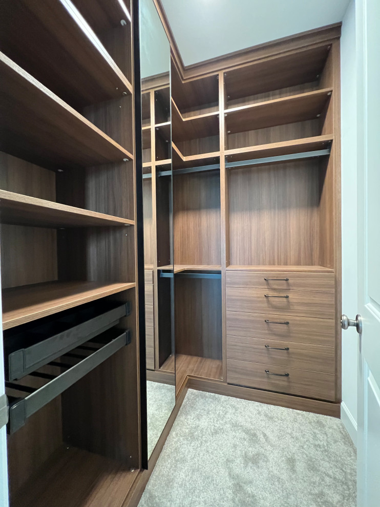 Inspiration for a small contemporary storage and wardrobe in DC Metro.