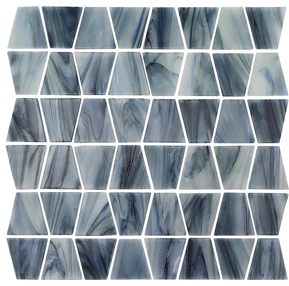 Biscay, Trapezoid Mosaic - Glass Tile