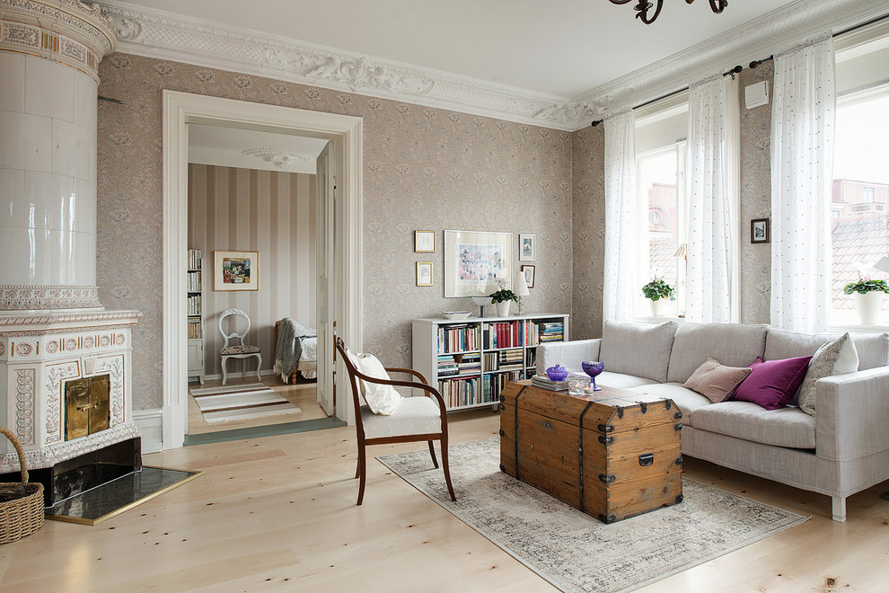 This is an example of a traditional living room in Gothenburg.