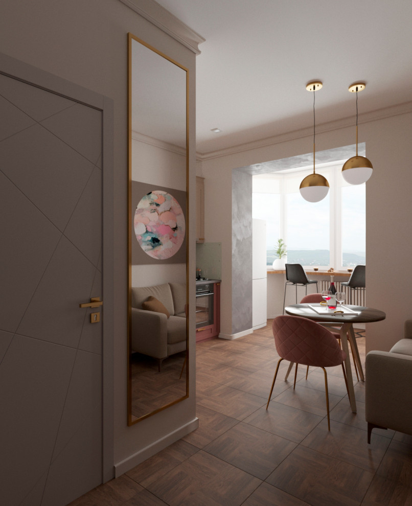 #Шик_в_однушке - кухня-коридор