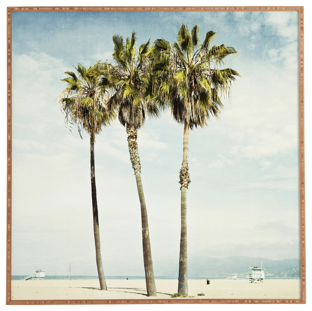 Deny Designs Bree Madden Venice Beach Palms Framed Wall Art