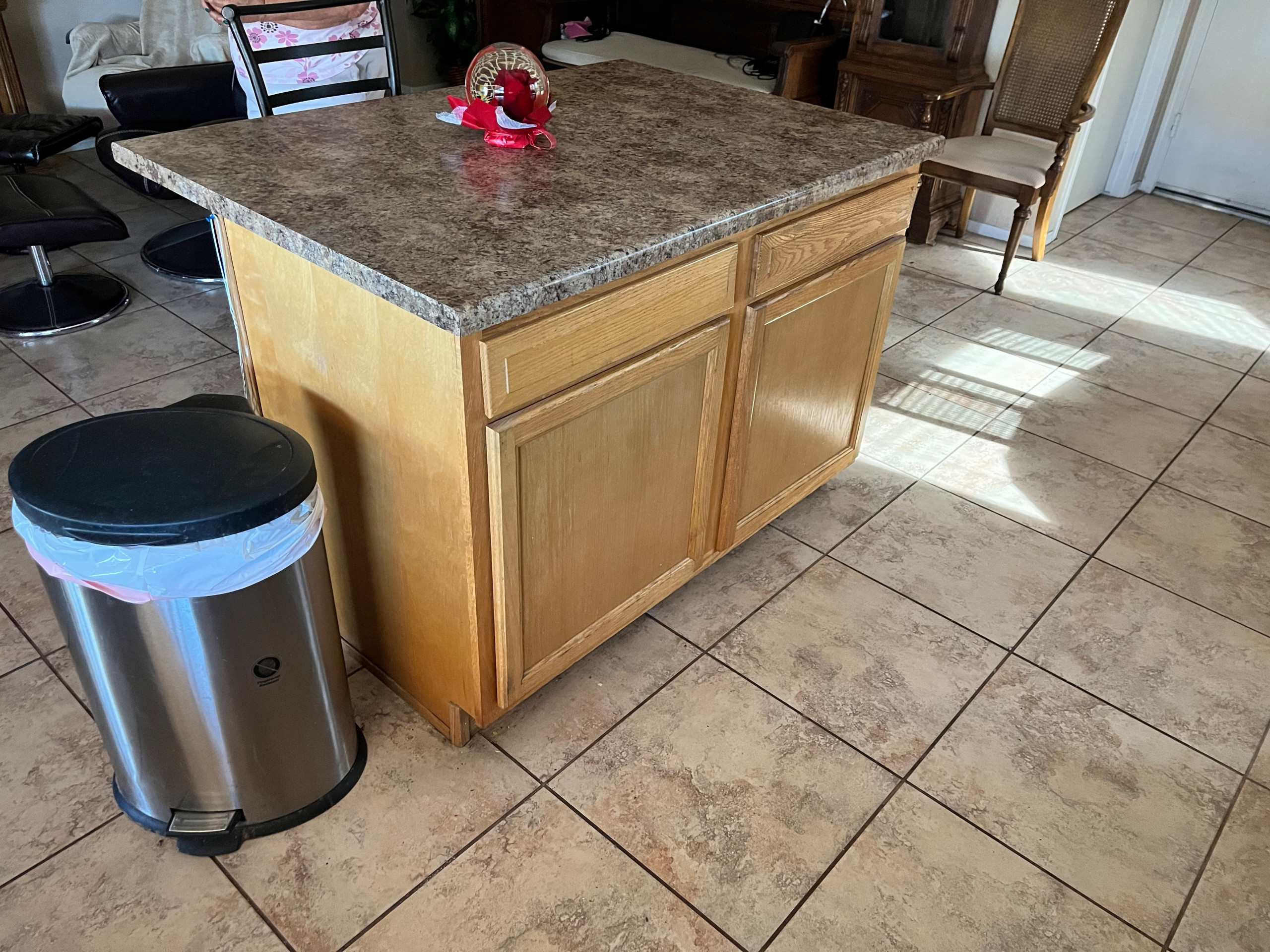 Two Tone Neutral Painted Kitchen