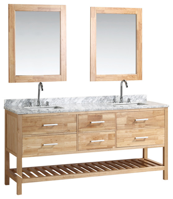 London 72 Double Sink Vanity Set Honey Oak Transitional London 72 Double Sink Vanity Set Honey Oak