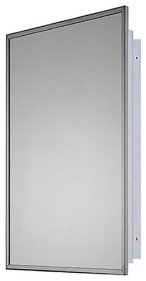 Recessed Deep Drawn Stainless Steel Framed Medicine Cabinet 16 X26 Modern Medicine Cabinets By Ketcham Medicine Cabinets