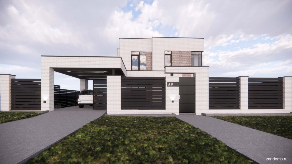 Проект дома с плоской кровлей