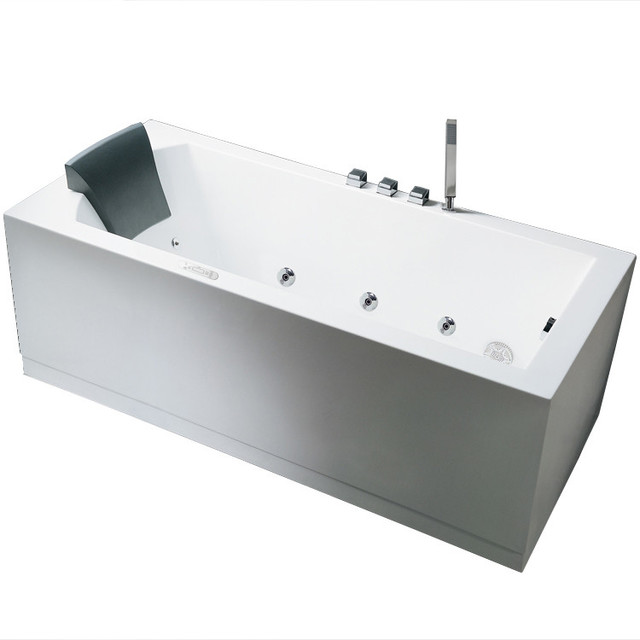 Ariel Platinum 59 Modern Whirlpool Bathtub Contemporary Ariel Platinum 59 Modern Whirlpool Bathtub 59x30x25