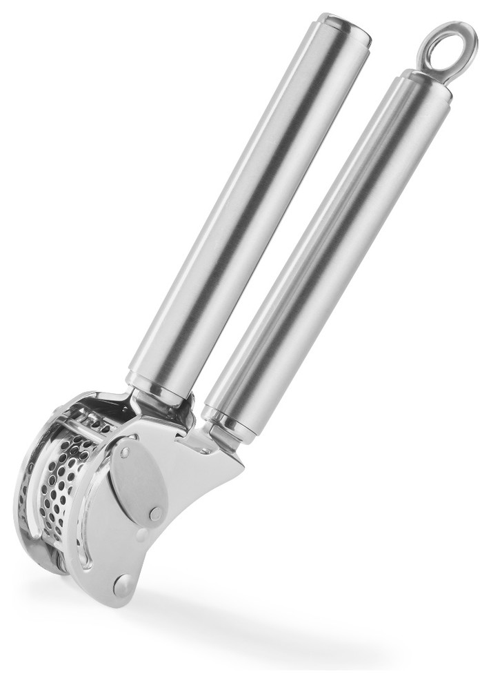 Rosle Stainless Steel Garlic Press with Scraper Contemporary Garlic