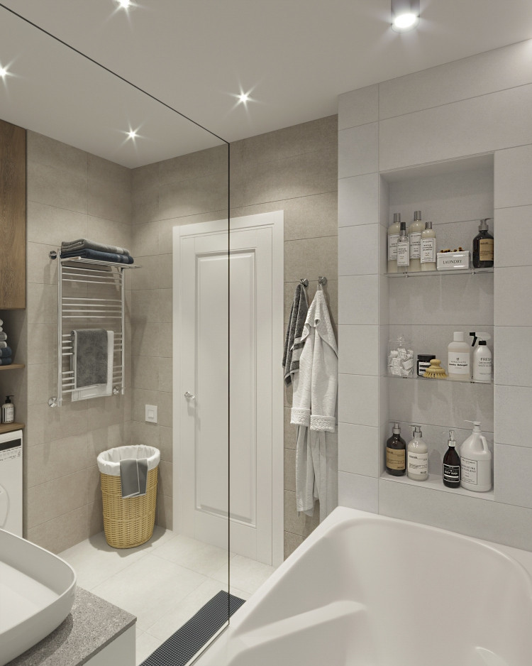 Ванная комната в ЖК "Северная долина"