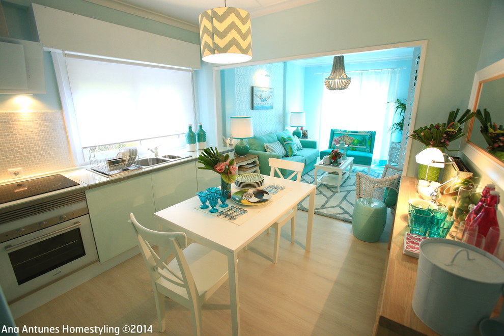 Photo of a beach style kitchen in Other.