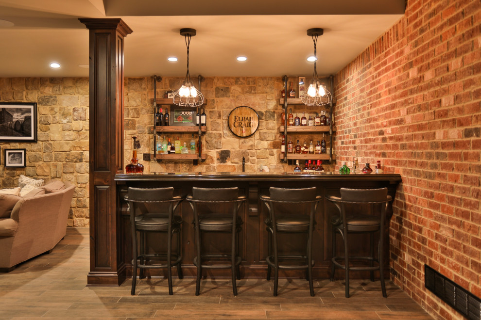 Design ideas for a home bar in Louisville.