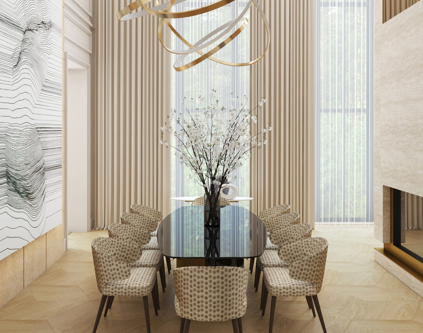 Интерьер загородного дома.