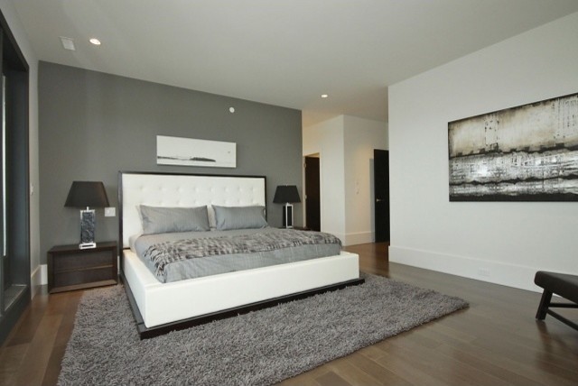 Photo of a contemporary bedroom in Vancouver.