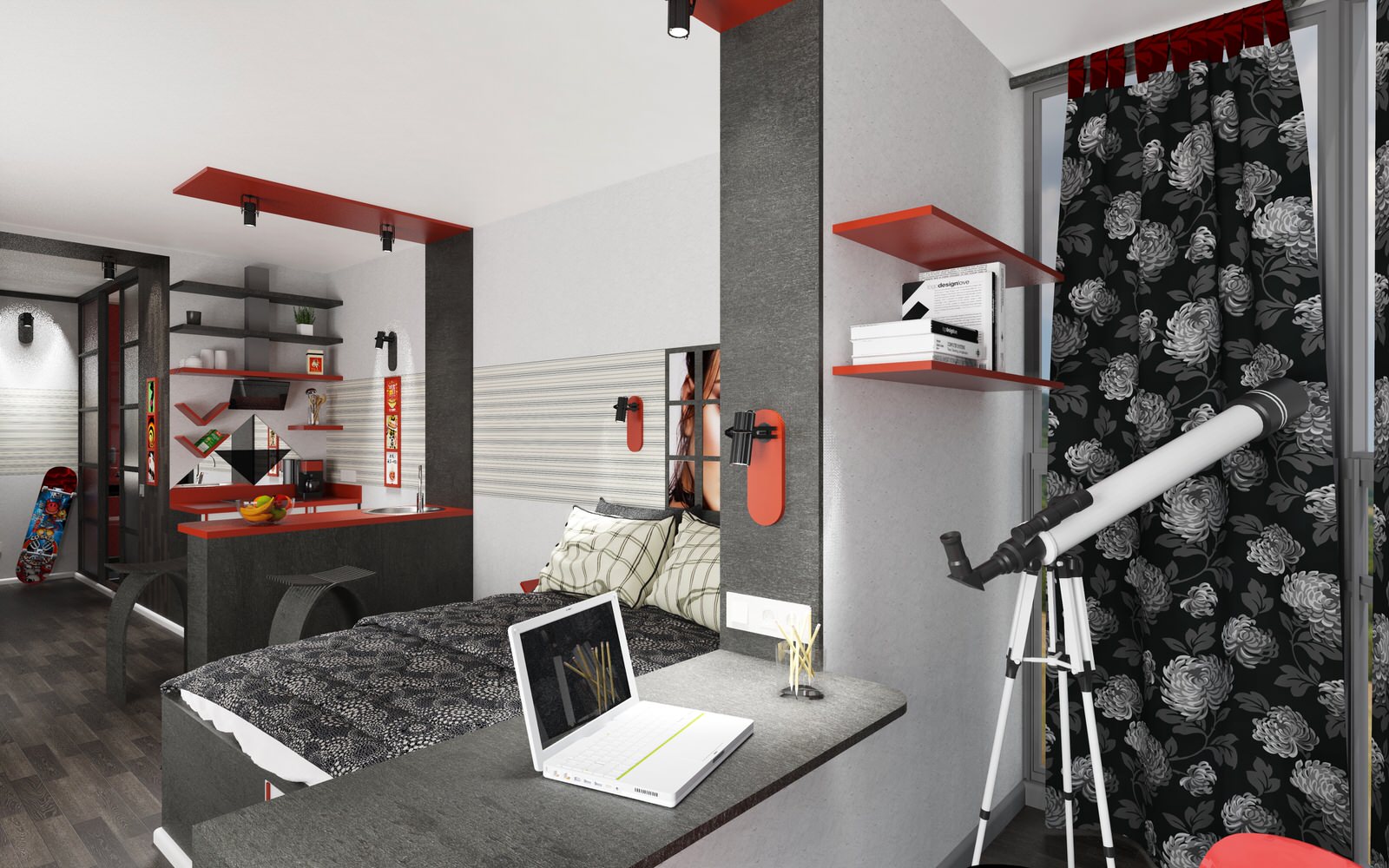 Дизайн студии в пос. Бугры ЛО