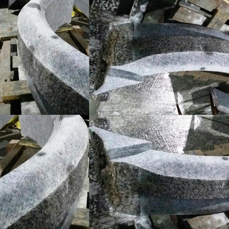 Режем бордюры радиусной формы для  клумб и цветников, производим вазоны (улица)