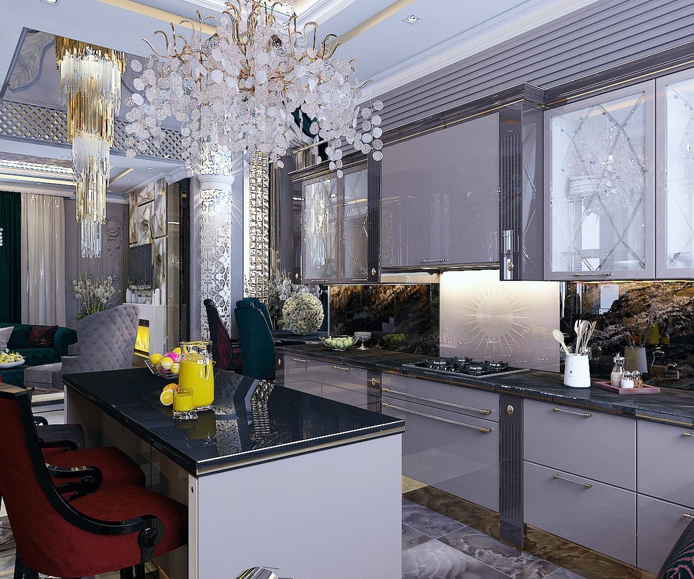 Кухня в частном домовладении в стиле арт-деко (г.Пятигорск)