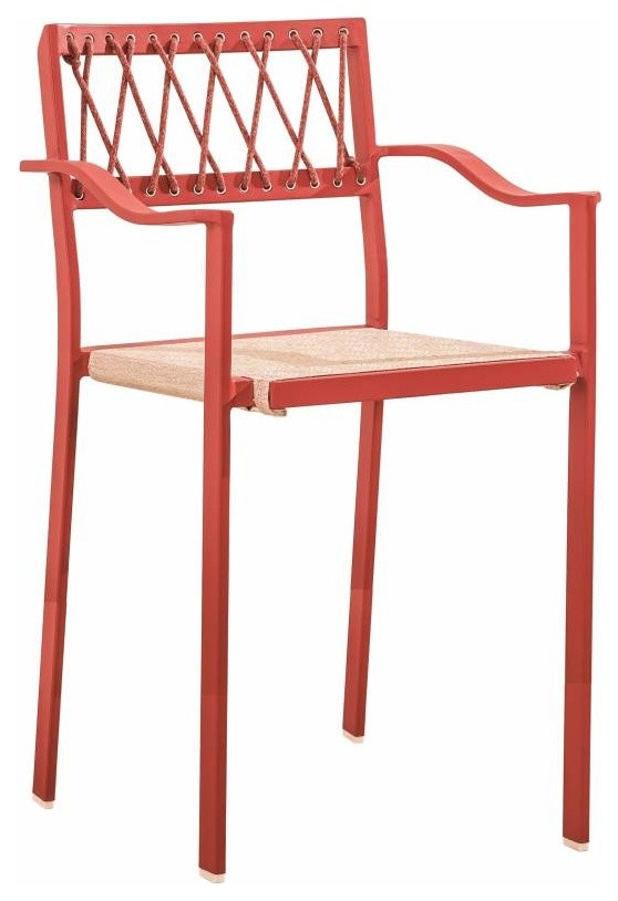 Hyacinth Modern Outdoor Bar Stool With Arms Contemporary Outdoor