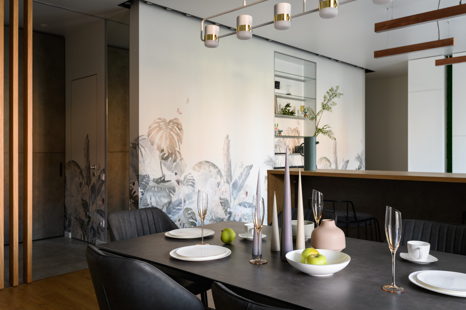 Просторная квартира с природными акцентами