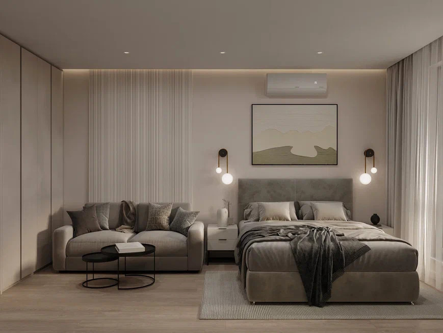 Проект квартиры для молодой семейной пары в современном стиле